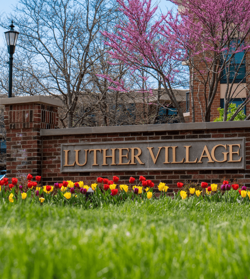 Luther Village Entry Sign
